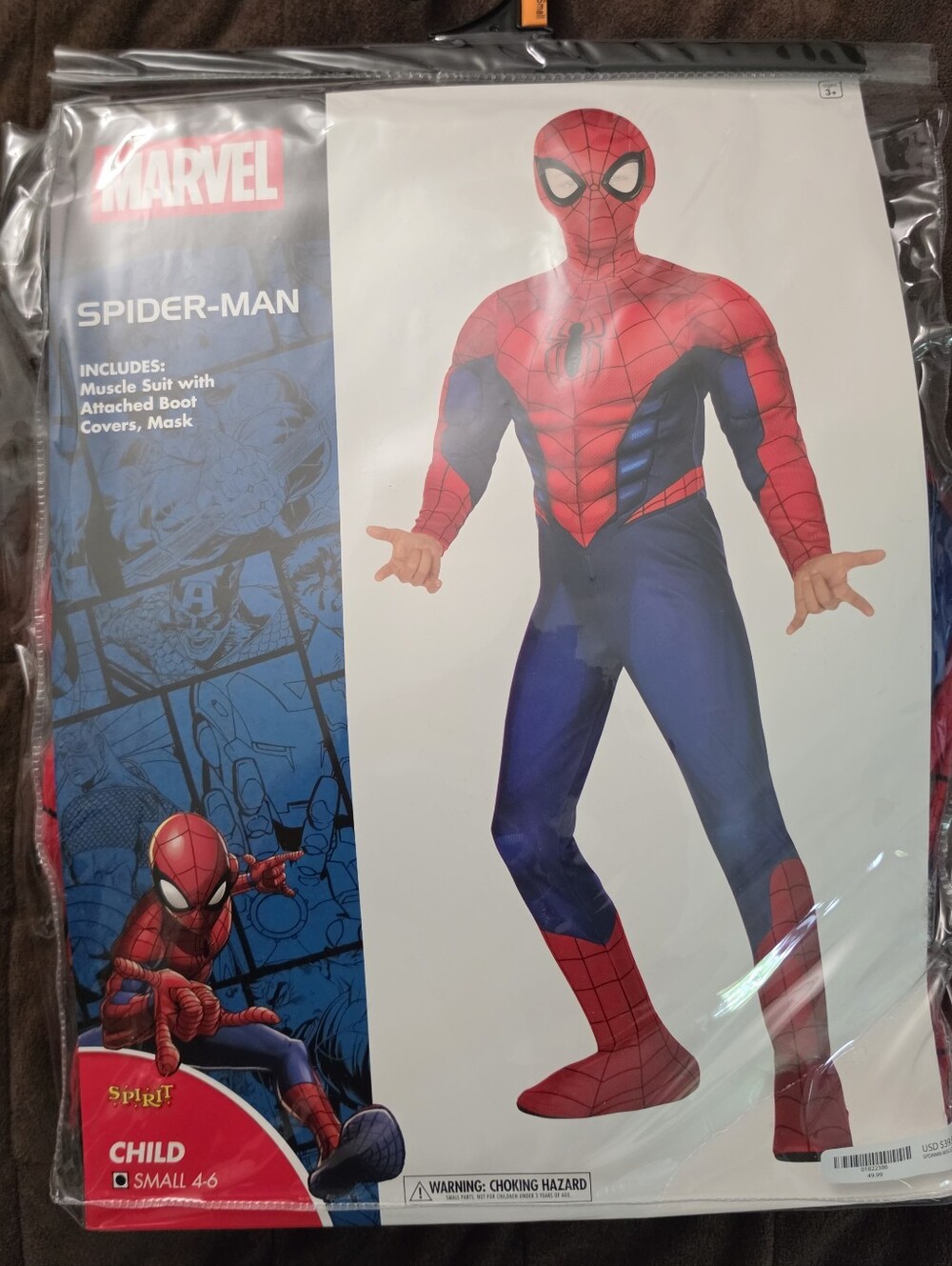 Marvel Spider-Man Red and Blue Kids Costume - Child Small